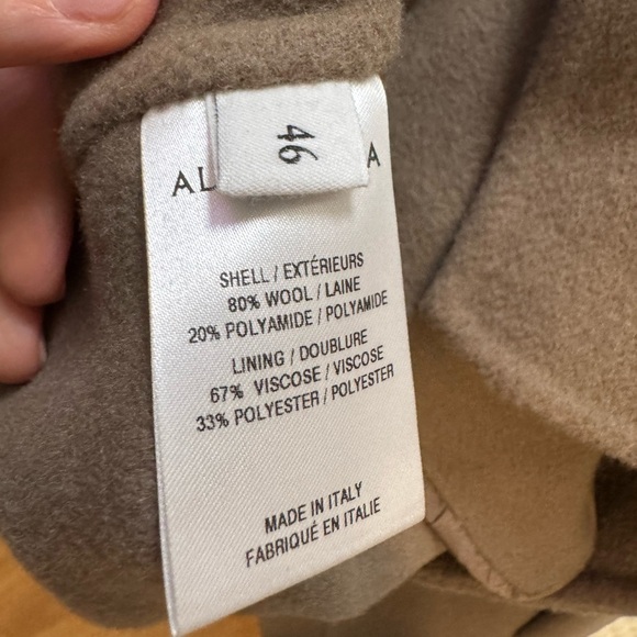 ALTUZARRA Cardiff Double Face Wool Blend Short Coat Chamois Size FR46 US14 NWT - Picture 9 of 11